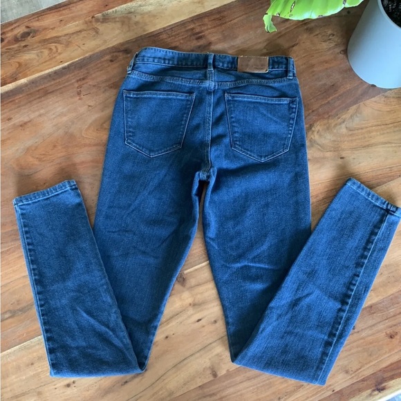 Madewell High Riser Skinny Jeans Size 26x32 (27x30) Medium Wash Stretch Denim - Picture 5 of 11